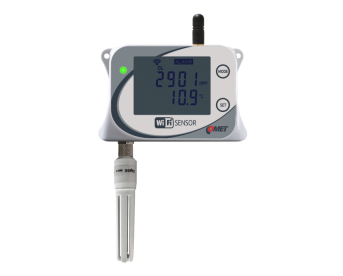 WiFi temperature, relative humidity, CO2 and atmospheric pressure sensor with integrated probe