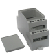 Enclosure Plastic for DIN-Rail 98x35,8x56,4mm grey