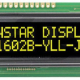 LCM znakový 2x16 VATN žlto/zelený, LED podsvietenie Par.