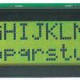 LCM znakový 2x20 STN žlto/zelený, LED podsvietenie