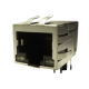 Modular Jack RJ45 w/Magnet. 100 Base-T THT horiz. Shielded LED G/Y