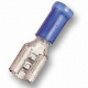 FASTON samica 6,35x0,81 izolovaný modrý 1,0-2,5mm2 mosadz/Sn